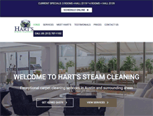 Tablet Screenshot of hartssteamcleaning.com